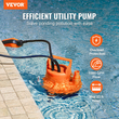 VEVOR Submersible Utility Pump Pump Pump 320W 1585 GPH 23 ft Head Water Pump