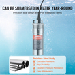 VEVOR Solar Water Pump, 12V DC 120W υποβρύχια αντλία βαθιάς πηγαδιού, Max Flow 3,2 GPM, Max Head 230 ft, Max Submersion 98,4 ft, Solar Powered Water Pump for Well, Farm Ranch Ardification, Livestock Drinking