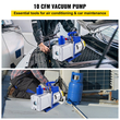 Αντλία κενού VEVOR 10CFM 2 σταδίων, Αντλία κενού ψυκτικού 1HP, Κλιματισμός Dual Stage AC Conditioning για συσκευασία κατάψυξης τροφίμων Εκκένωση κενού επισκευής αυτοκινήτου (VP280)