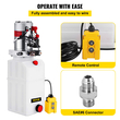 VEVOR Hydraulic Pump Μονάδα ισχύος DC 12V 6L Hydraulic Pump 6 Quart Hydraulic Pump Υδραυλική αντλία για ανατρεπόμενα φορτηγά