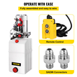 Dc12v Volt 6 Quart Υδραυλική αντλία διπλής ενέργειας Ανύψωση πακέτου τροφοδοσίας