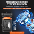 Αντλία μεταφοράς καυσίμου VEVOR 12V 15 GPM 1/4 HP Αντλία ντίζελ με αυτόματο ακροφύσιο καυσίμου