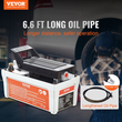 VEVOR Air Hydraulic Pump, 10.000 PSI 1/2 Gal Reservoir, NPT 3/8&quot; Oil Outlet, NPT 1/4&quot; Int, 6,6 ft Pipe, Foot Actuated Hydraulic Pump Air Treadle for Auto Body Frame Machines and Pulling Post, Γκρι