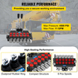 VEVOR Hydraulic Directional Control Valve, 6 Spool Hydraulic Spool Valve, 11 GPM Hydraulic Loader Valve, 4500 PSI Directional Control Valve, Hydraulic Valves and Controls for Tractors Loaders Tanks