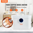 VEVOR Macerator Disposal Pump Basement Macerator Pump 700W, ροή 9600l/h, κεφαλή εκκένωσης 10m 99% αποτελεσματικό αντιμικροβιακό με 3 εισόδους νερού για τουαλέτα, υπόγειο, κουζίνα, νεροχύτη, μπανιέρα, αποκομιδή λυμάτων, πλυντήριο πιάτων