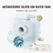 VEVOR Macerator Disposal Pump Basement Macerator Pump 700W, ροή 9600l/h, κεφαλή εκκένωσης 10m 99% αποτελεσματικό αντιμικροβιακό με 3 εισόδους νερού για τουαλέτα, υπόγειο, κουζίνα, νεροχύτη, μπανιέρα, αποκομιδή λυμάτων, πλυντήριο πιάτων