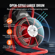 VEVOR Drain Cleaner Machine Drain Auger 50FT x 3/8 Inch Manual Feed &amp; 4 Cutters