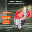Μηχανή καθαρισμού αποχέτευσης VEVOR 120FT x 5/8In 370W Sectional Snake Auger Manual Feed