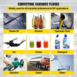Αντλία διπλού διαφράγματος VEVOR Air-Operated, 1/2 σε είσοδο &amp; έξοδο, σώμα χυτοσίδηρου, 3 GPM &amp; Max 90 PSI, πνευματική αντλία μεταφοράς διαφράγματος νιτριλίου για πετρέλαιο, ντίζελ, λάδι &amp; υγρά χαμηλού ιξώδους