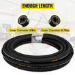 VEVOR Hydraulic Hose 3/8&quot; Coiled Hydraulic Hose 100ft Hydraulic Hose 5000 PSI