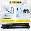 VEVOR Hydraulic Hose 3/8&quot; Coiled Hydraulic Hose 100ft Hydraulic Hose 5000 PSI