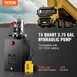 VEVOR Hydraulic Pump 15 Quart Double Acting Dump Trailer Pump Μονάδα ισχύος DC 12V