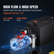 VEVOR Hydraulic Pump 20 Quart Single Acting Dump Trailer Pump Μονάδα ισχύος DC 12V