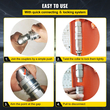 VEVOR Hydraulic Quick Connect 1/2 Body with 1/2&quot; NPT Thread Hydraulic Coupler 4 Pairs Hydraulic Coupling Quick Connect 45,5 L/min Hydraulic Quick Coupler (ISO 16028)