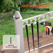 Μεταλλικά κάγκελα VEVOR Staircase, 32,28&#039;&#039; x 1&#039;&#039; Επίπεδοι διακοσμητικοί άξονες από κράμα αλουμινίου, 51 πακέτο κιγκλίδωμα καταστρώματος με βίδες, κλασικό κιγκλίδωμα κοίλου καταστρώματος σατέν με μαύρη επίστρωση για βεράντα