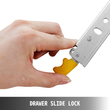 Slides συρταριού VEVOR Heavy Duty 28&quot; Μήκος, συρτάρια κλειδώματος 500 λίβρες Χωρητικότητα φόρτωσης Long Full Extension Συρτάρι συρτάρι 1 ζεύγος Πλαϊνή στήριξη Ρουλεμάν συρταριού Γλιστρήσεις συρταριών ώθηση για άνοιγμα Ράγα δρομέων συρταριού
