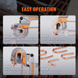 VEVOR Pipe Tube Bender, 1/4&quot;, 3/8&quot;, 1/2&quot; OD, 3 in 1 Manual Level Tube Bender, 180° Copper Pipes Aluminium Bending Tools for HVAC Air Conditioning Refrigerator