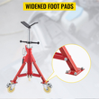 VEVOR Pipe Stand Fold-a-Jack V-Head 23,6&quot;-42,5&quot; Ύψος 12&quot; Pipe 882 lb με τροχούς