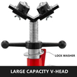 Βάση σωλήνων VEVOR, Μοντέλο V-Head 1107A Head High Folding Pipe Stand, Steel Jack Stand, 2 Ton Capacity Pipe Stand, Pipe Jack Stand 28 ιντσών έως 51,5 ιντσών με μεταφορά 4 σφαιρών