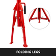 Βάση σωλήνων VEVOR, Μοντέλο V-Head 1107A Head High Folding Pipe Stand, Steel Jack Stand, 2 Ton Capacity Pipe Stand, Pipe Jack Stand 28 ιντσών έως 51,5 ιντσών με μεταφορά 4 σφαιρών