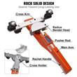 VEVOR Pipe Tube Bender, 1/4&quot;-7/8&quot; Ratcheting Tubing Bender, 90° Forward/Reverse Pipes Bender Tools with 7 Dies for HVAC Air Conditioning Refrigerator