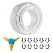 Σωλήνας VEVOR PEX-AL-PEX, 164 πόδια, διάμετρος 0,79&#039;&#039; Σύνθετος σωλήνας Αλουμινίου-Πλαστικού Οξυγόνου Φράγμα ακτινοβόλησης δαπέδου PEX, 0,08&#039;&#039; Πάχος ακτινοβόλος θερμότητας δαπέδου υδραυλικά Εσωτερικό στρώμα αλουμινίου Σωλήνας PEX