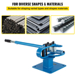 VEVOR YP-9 Χειροκίνητο Πάγκο Πάγκο Συμπαγές Bender Bending Machine 7 Dies 1-3inch Metal Fabrication Rod Bender 44ft Mount Powdercoat Telescoping Handle