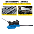 VEVOR SBG-40 Metal Scroll Bender Bender High-Hardened Steel Scroll Bender Συνδυασμός κύλισης ακτίνας και γωνίας κάμψης Universal Metal Rod Bender for Steel Brass Cooper Aluminium