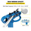 VEVOR YP-38 Metal Bender 1&quot;-3&quot; Επίπεδη ράβδος τετράγωνη ράβδος κάμψης 7 μήτρες με βάση δαπέδου