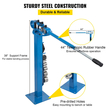 VEVOR YP-38 Metal Bender 1&quot;-3&quot; Επίπεδη ράβδος τετράγωνη ράβδος κάμψης 7 μήτρες με βάση δαπέδου