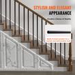 Μεταλλικά κάγκελα VEVOR Staircase, 3/4&#039;&#039; Στρογγυλά x 32&#039;&#039; Μακριά διακοσμητικά κάγκελα αλουμινίου, 101 Pack κιγκλίδωμα καταστρώματος με βίδες, κλασικό κιγκλίδωμα κοίλου καταστρώματος σατέν με μαύρη επίστρωση για βεράντα