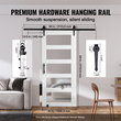 VEVOR Κιτ αχυρώνας 42&quot; x 84&quot; Συρόμενη πόρτα αχυρώνα από ξύλο και γυαλί