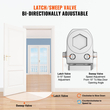 VEVOR Door Closer, Automatic Door Closer Εμπορική ή Οικιακή Χρήση για Βάρη Πόρτας 45 kg, Ρυθμιζόμενο Μέγεθος Hydraulic Buffer Door Closers Heavy Duty Χυτό σώμα από αλουμίνιο, Εύκολη εγκατάσταση, Ασημί