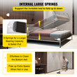 VEVOR Murphy Στερέωση Wall Springs Mechanism Heavy Duty Support Hardware Kit DIY for King Queen Bed (Κάθετο), Λευκό