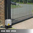 VEVOR Automatic Gate Opener 1300lbs, με αισθητήρα υπέρυθρων φωτοκυττάρων ασφαλείας με 2 τηλεχειριστήρια Sliding Gate Opener Ταχύτητα κίνησης 39 ft ανά λεπτό