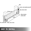 VEVOR Automatic Gate Opener 1300lbs, με αισθητήρα υπέρυθρων φωτοκυττάρων ασφαλείας με 2 τηλεχειριστήρια Sliding Gate Opener Ταχύτητα κίνησης 39 ft ανά λεπτό