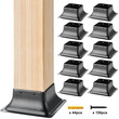VEVOR 101,6x101,6mm Βάση στερέωσης 10 τμχ, Εσωτερική 91x91mm βαρέως τύπου ατσάλινος βραχίονας με επίστρωση πούδρας Εφαρμογή για κανονική ξύλινη άγκυρα, Βάση καταστρώματος για στήριξη κιγκλιδώματος κουπαστή βεράντας καταστρώματος