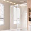 VEVOR Πόρτα ντους χωρίς πλαίσιο 58-59&quot; x 75&quot; SGCC Tempered Glass 5/16&quot; Chrome
