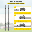 VEVOR 20-1500mm 2 X Linear Guideway Rail 4 X Blocks Square Type Machinery Mechanical Low noise Guideway Σετ CNC