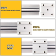 VEVOR Linear Rail Guide 2X SBR20-650mm Linear Slide Rail + 4 SBR20UU Block για αυτοματοποιημένα μηχανήματα και εξοπλισμό