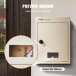 VEVOR Through The Wall Drop Box 12,5x6,3x16,9&quot; Γραμματοκιβώτιο με Κωδική Κλειδαριά Μπεζ