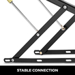 VEVOR 1 Pair 4FT πνευματικός ανελκυστήρας κρεβατιού αποθήκευσης 48&quot; Κιτ υδραυλικών μηχανισμών ανύψωσης κρεβατιού βαρέως τύπου Κιτ αποθήκευσης κρεβατιού αερίου με ελατήριο για κουτί Καναπές-κρεβάτι Ανύψωση αερίου Κρεβάτι αποθήκευσης