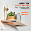 Βάση ραφιού VEVOR, 6&quot; L x 4&quot; Π x 1,6&quot; Υ 6 τεμ., Πλωτές βάσεις ραφιών βαρέως τύπου, στηρίγματα για ράφια, 5mm Μαύρο ματ βραχίονα ραφιού L, χαλύβδινα στηρίγματα ραφιών με χωρητικότητα 160 lbs