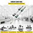 VEVOR 2PCS Linear Rail 0,78-66 ιντσών, Γραμμικά ρουλεμάν και ράγες με 4 τμχ HSR20 Bearing Block, Linear Motion Rails plus for DIY CNC Routers Lathes Mills, Linear Slide Kit ταιριάζει στον άξονα XYZ