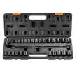 VEVOR Impact Sockets Σετ 29 τμχ Θήκη κιτ εργαλείων Ratchet Bit Drive 6 σημείων 3/8 ιντσών