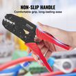 Εργαλείο πτύχωσης VEVOR, AWG22-10 Heat Shrink/Nylon/Insolated Terminal Crimper, Πένσα συρμάτινης πτύχωσης που εξοικονομεί εργασία με ένα ζευγάρι γάντια, μια πένσα απογύμνωσης σύρματος και σωλήνες θερμοσυστολής 210 τμχ