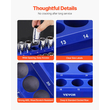 VEVOR Magnetic Socket Organizer Set 4PCS Socket Trays Blue &amp; Red for Metric SAE