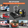 VEVOR Police Siren PA System with Compact Speaker, 12V 200W 18 Tone, Horn Ασύρματο μικρόφωνο χειρός προειδοποιητική σειρήνα έκτακτης ανάγκης για οχήματα Truck UTV ATV Car