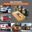 VEVOR Police Siren PA System, 400W 8 Sound Loud Warning Car, Police Fire Alarm Emergency Fire Siren, 2 Horn PA Speaker MIC Vehicle Siren