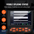 VEVOR Fiber Fusion Splicer 6 Motors, Core Alignment Fiber Optic Fusion Splicer με 4&quot; ψηφιακή οθόνη LCD, αποθήκευση εικόνας, 3 σε 1 Auto Focus Optical Fiber Holder Cleaver Kit 5-6s Spicing 9-25s Θέρμανση